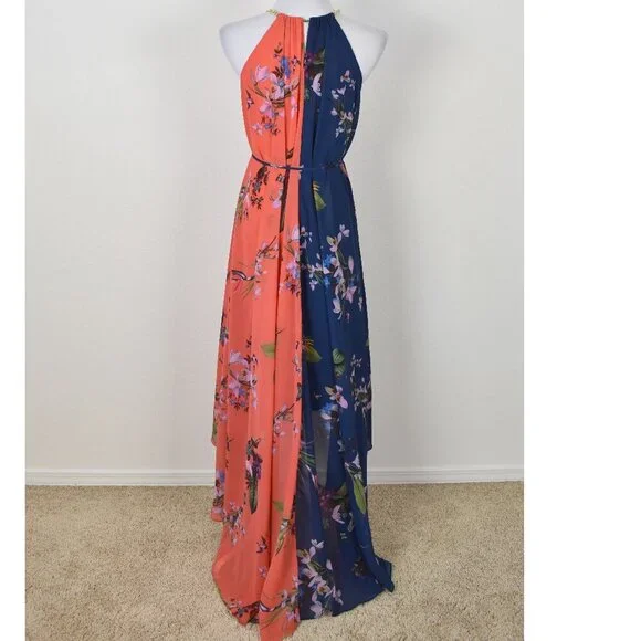 Ted Baker HANIE Two-Tone Floral Maxi Dress - 2 - Picture 7 of 10